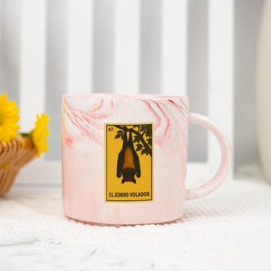 EL ZORRO VOLADOR - THE FLYING FOX - LA LOTERÍA Marble Mugs