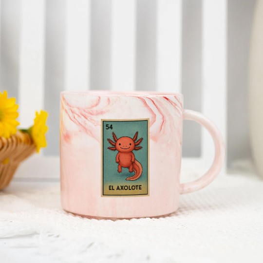 EL AXOLOTE - THE AXOLOTL - LA LOTERÍA Marble Mugs