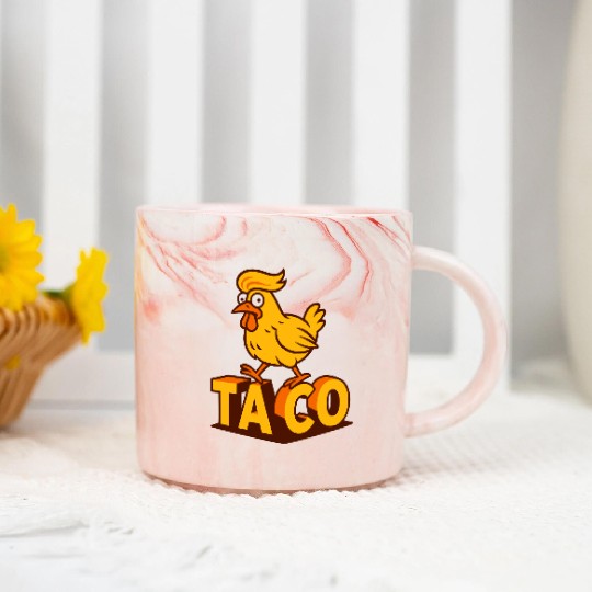 TACO – Trump Always Chickens Out Marble Mugs