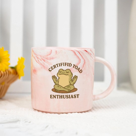 Certififid Toad Enthusiast Marble Mugs