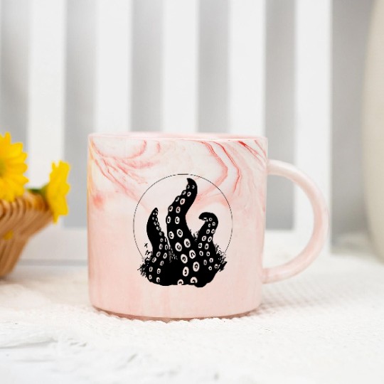 Sea and summer , octopus, wild Marble Mugs