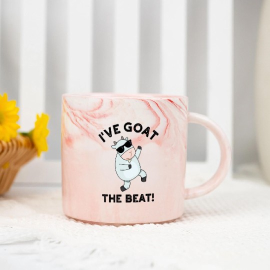 I've Goat The Beat Funny Animal Pun Marble Mugs