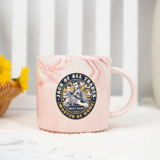 Jack of All Trades Master of None Marble Mugs