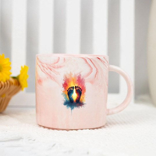 Barefoot Bliss Marble Mugs