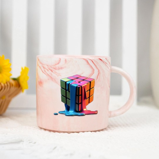 Rubiks Cube Marble Mugs