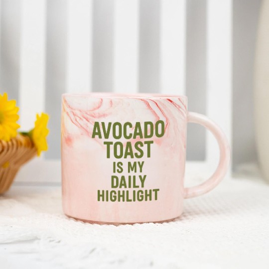 Avocado Toast – My Daily Highlight Marble Mugs