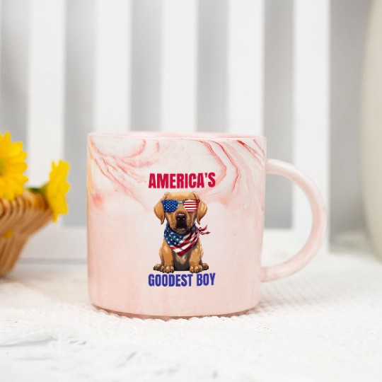 America’s Goodest Labrador Marble Mugs