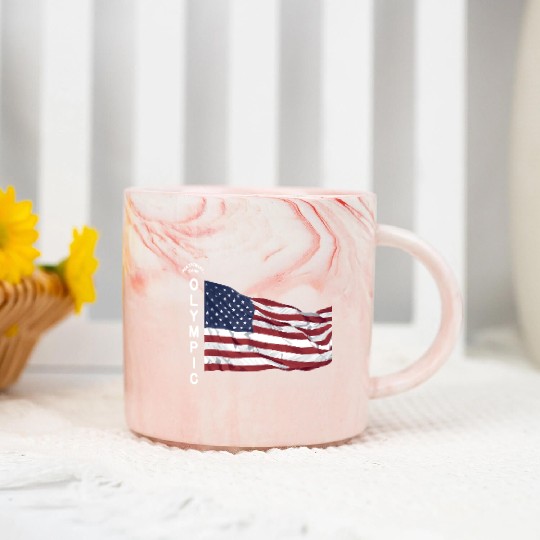 OLYMPIC National Park WASHINGTON STATE Olympic Marble Mugs