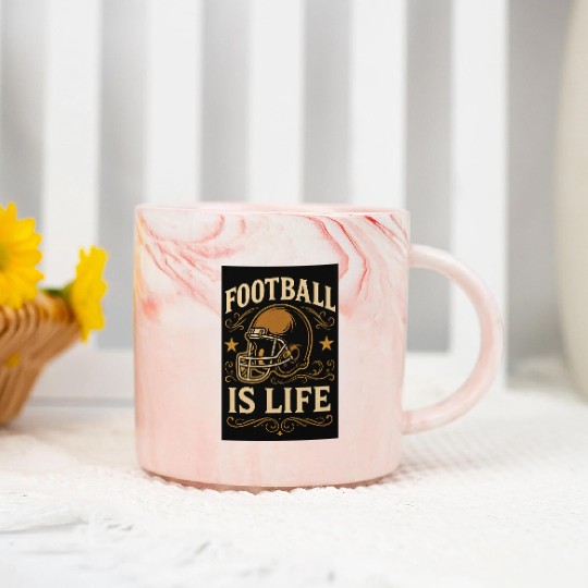 football is life Marble Mugs