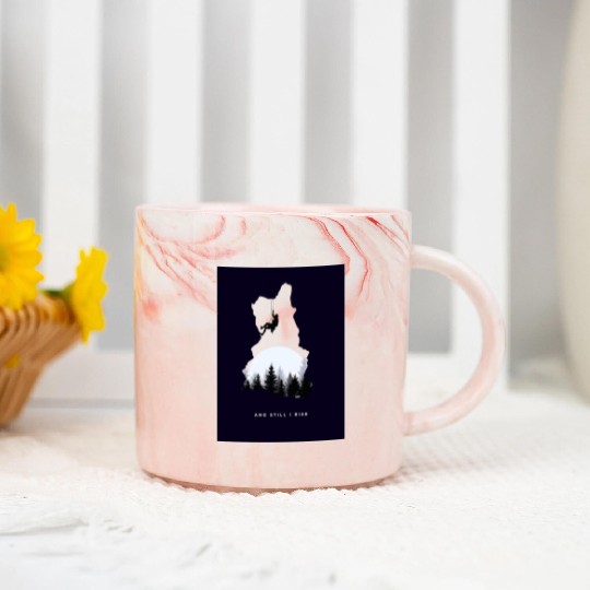 Sky Spirit Light Blue Adventure Marble Mugs for Everyon