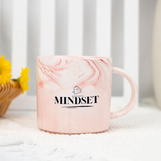 Mindset - peace, love, self Marble Mugs