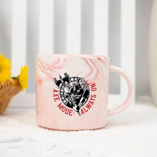 Viking Mythology Pagan Axe Mode Always On Marble Mugs