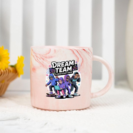 Dream Team Vibes: Head Start Crew Edition Marble Mugs
