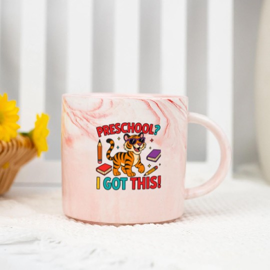 Tiger Cub Marble Mugs – Preschool I Got This School Marble Mugs