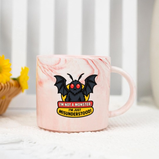 Misunderstood Mothman Marble Mugs