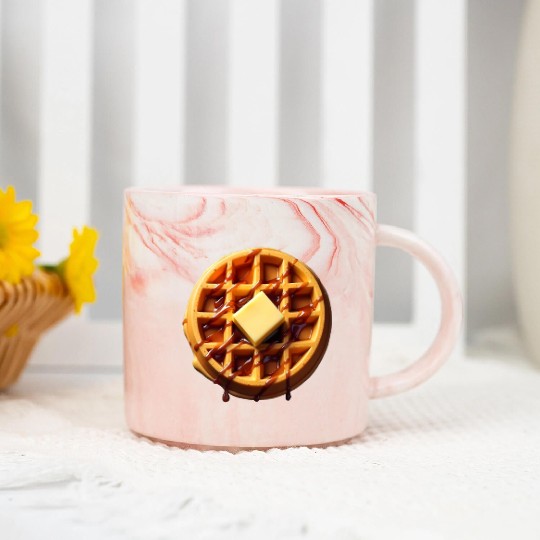 Waffle Funny Lazy Easy Halloween Costume Marble Mugs