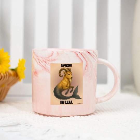 Capricorn The Mythical Sea Goat Marble Mugs