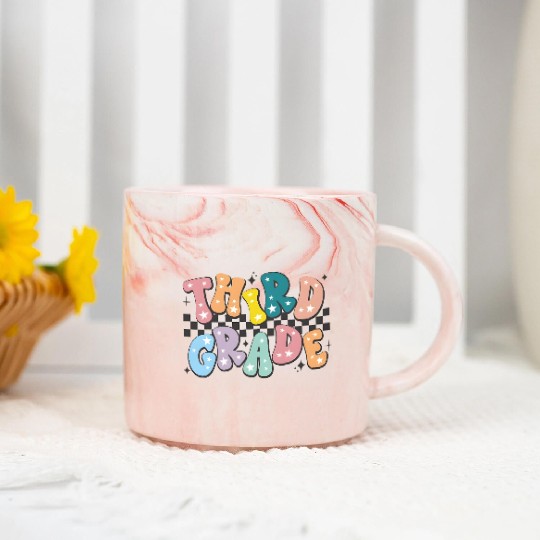 Colorful Starry Thank You Card Design Marble Mugs