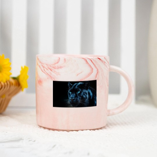 Black Panther Marble Mugs