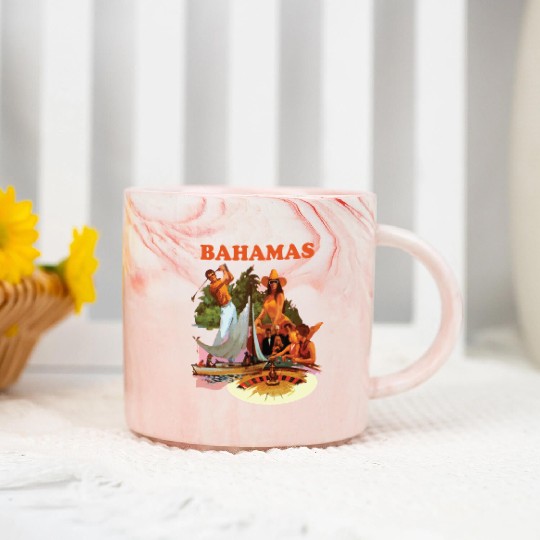 Bahamas, Collage Marble Mugs