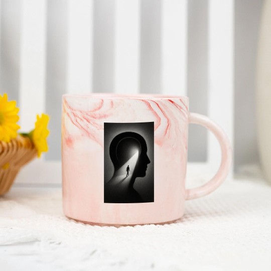 Inner Horizon – the journey within yourself Marble Mugs
