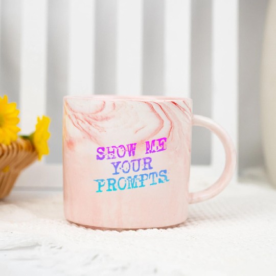 Show Me Your Prompts AI Marble Mugs