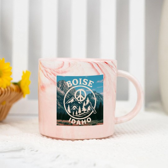Boise, Idaho (B) Marble Mugs
