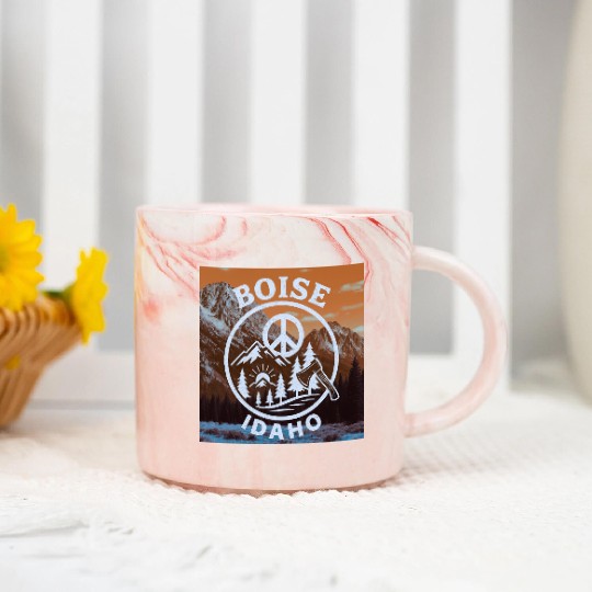 Boise, Idaho (O) Marble Mugs