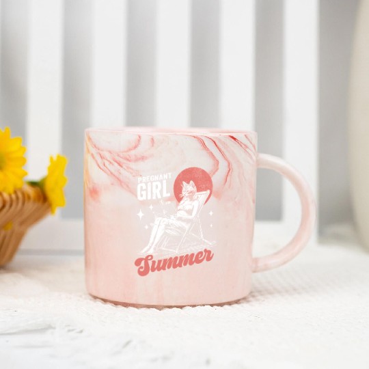 Prepregnant Girl Summer Marble Mugs
