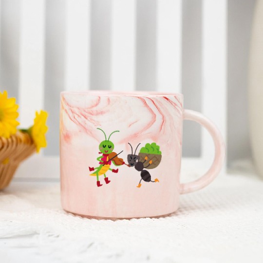 Work Hard, Play Loud – Ant & Cicada LifeTee Marble Mugs