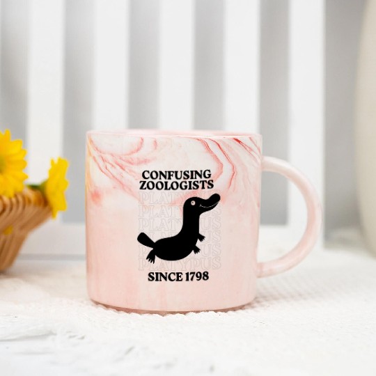 Confusing Zoologists Since 1798 Funny Platypus Marble Mugs