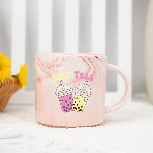 Best-Teas Cute Kawaii Bubble Tea Boba Tea Marble Mugs