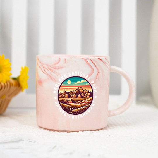 Badlands National Park Natures Untamed Marble Mugs