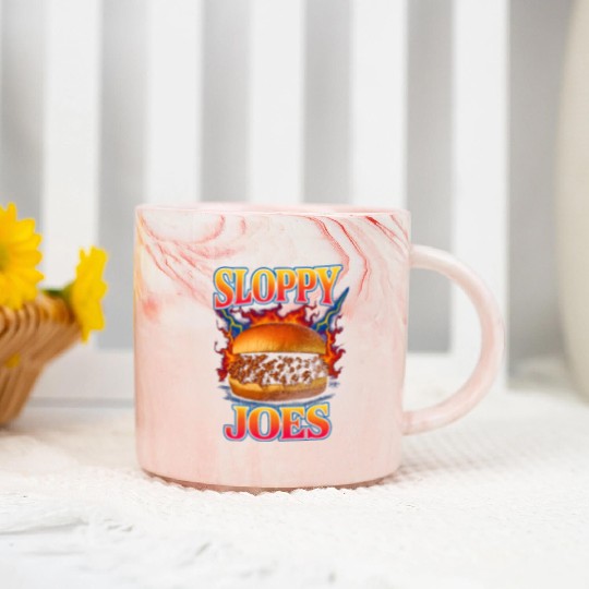 Sloppy Joes Favorite Food Funny Weird 90s Marble Mugs