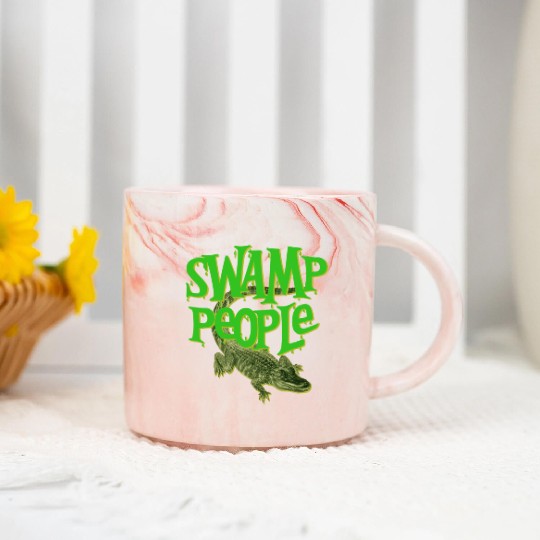 Swamp People Alligators Marble Mugs