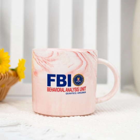Criminal Minds BAU FBI Marble Mugs