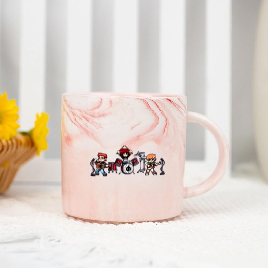 Scott Pilgrim Band Marble Mugs