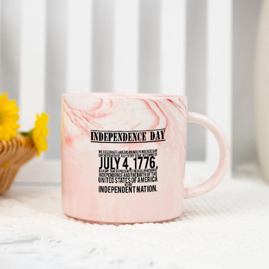 american independence day Marble Mugs