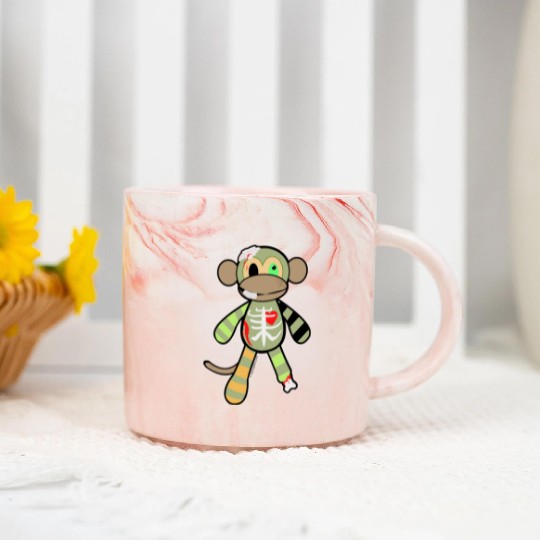 Zombie Monkey Marble Mugs