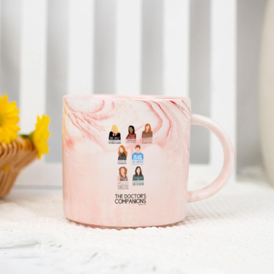 Doctor Who Companions (alternate version) Marble Mugs