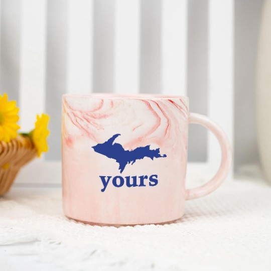 Up Your Vector Funny Upper Peninsula Marble Mugs