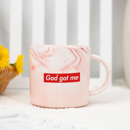 God got me Marble Mugs