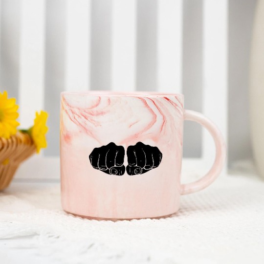 fist black power Marble Mugs