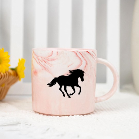 Horses, horse, riding, pony, cowboy, trot, Gallop Marble Mugs