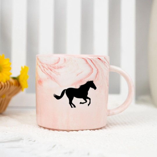 Horses, horse, riding, pony, cowboy, trot, Gallop Marble Mugs