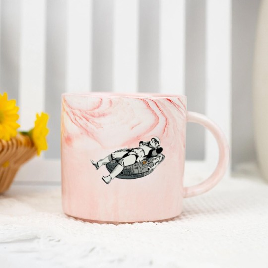 Star Wars stormtrooper relaxing Marble Mugs