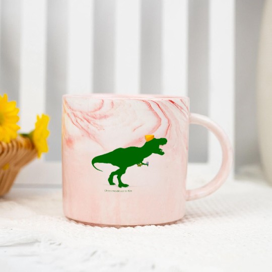 Cheesehead Cheeseheadasaurus Packers Dinosaur Marble Mugs