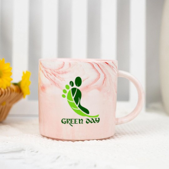 Green day Marble Mugs