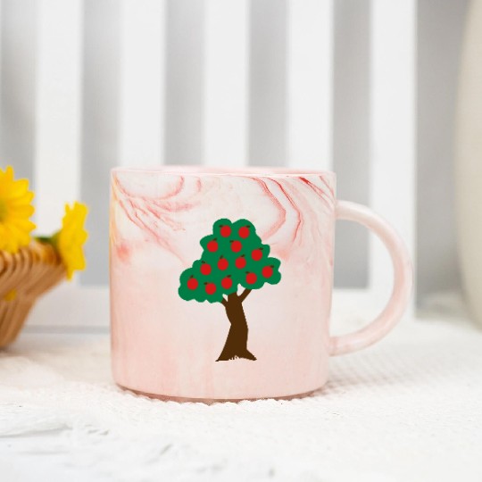 ♥ټApple Tree-Eat More Awesome Fruitټ♥ Marble Mugs