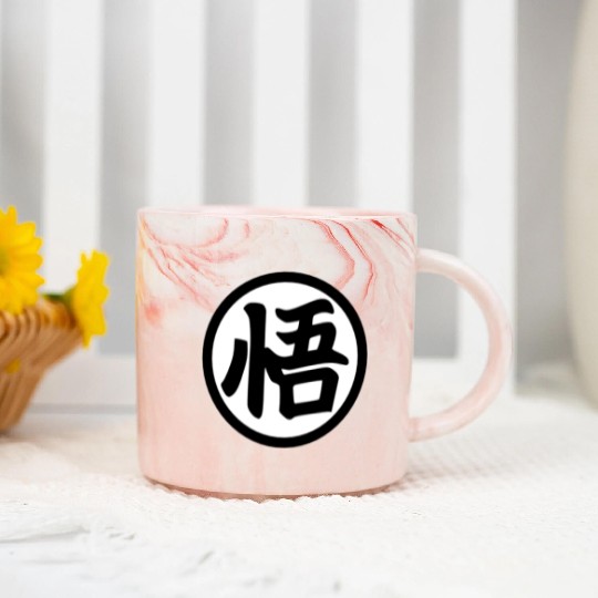 Goku Kanji Mug Marble Mugs